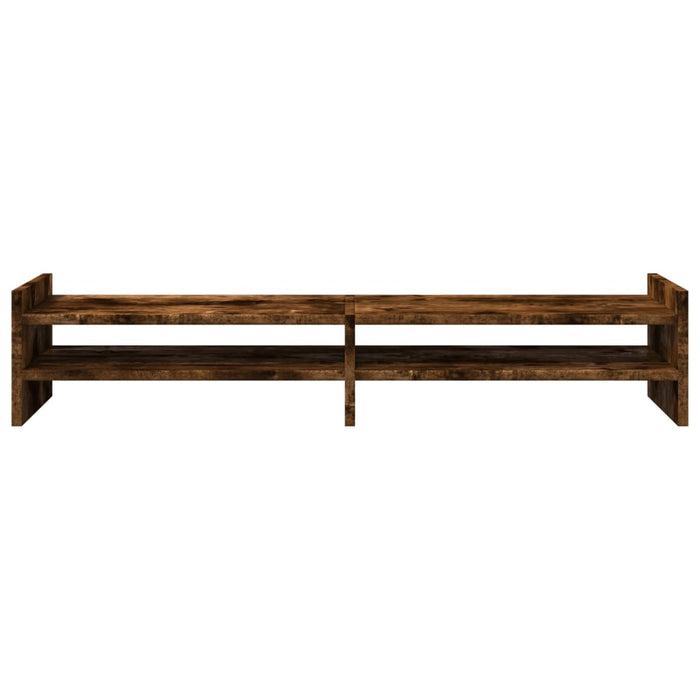 Monitor Stand Smoked Oak 100x27x20 cm Engineered Wood