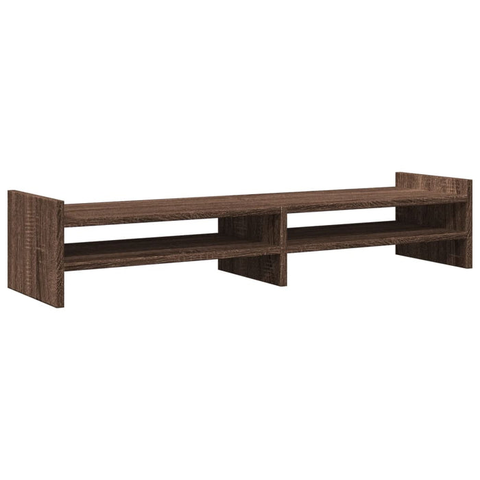 Monitor Stand Brown Oak 100x27x20 cm Engineered Wood