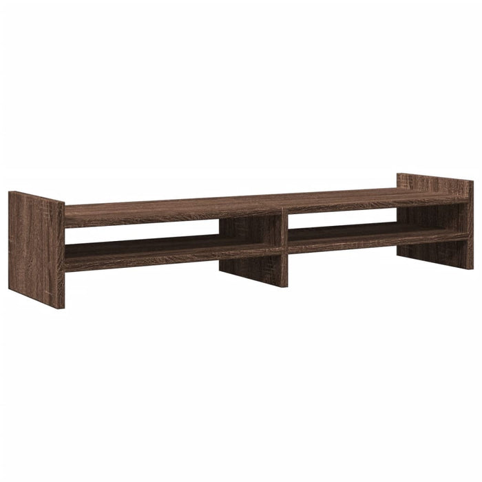 Monitor Stand Brown Oak 100x27x20 cm Engineered Wood