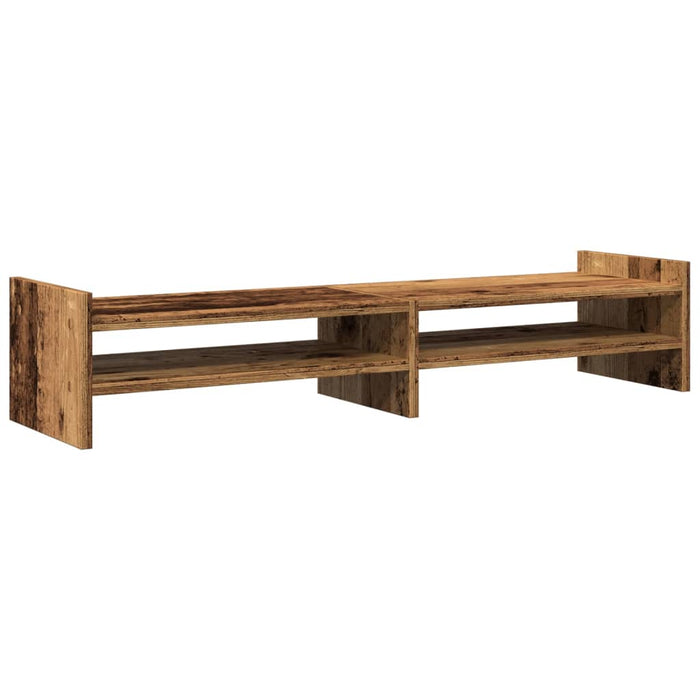 Monitor Stand Old Wood 100x27x20 cm Engineered Wood