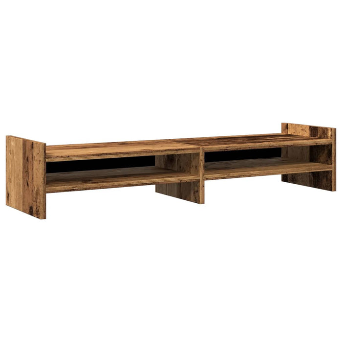 Monitor Stand Old Wood 100x27x20 cm Engineered Wood