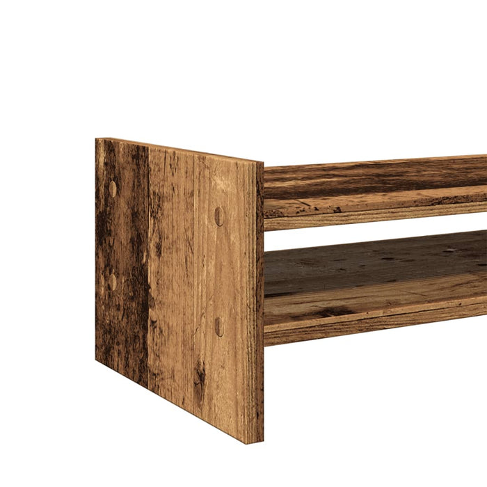 Monitor Stand Old Wood 100x27x20 cm Engineered Wood