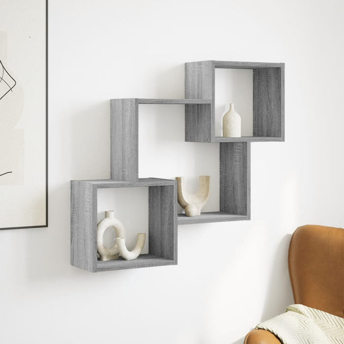 Wall Cabinet 78x18x71 cm Grey Sonoma Engineered Wood