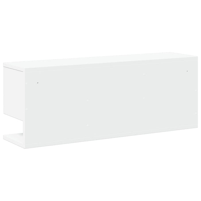 Wall Cabinet 80x20x30 cm White Engineered Wood