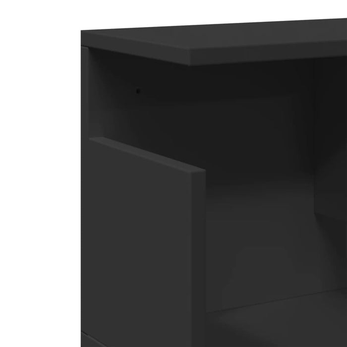 Wall Cabinet 80x20x30 cm Black Engineered Wood