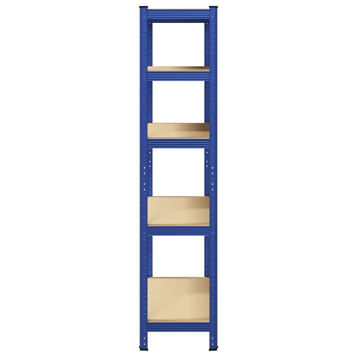 5-Layer Storage Shelf Blue Steel&Engineered Wood