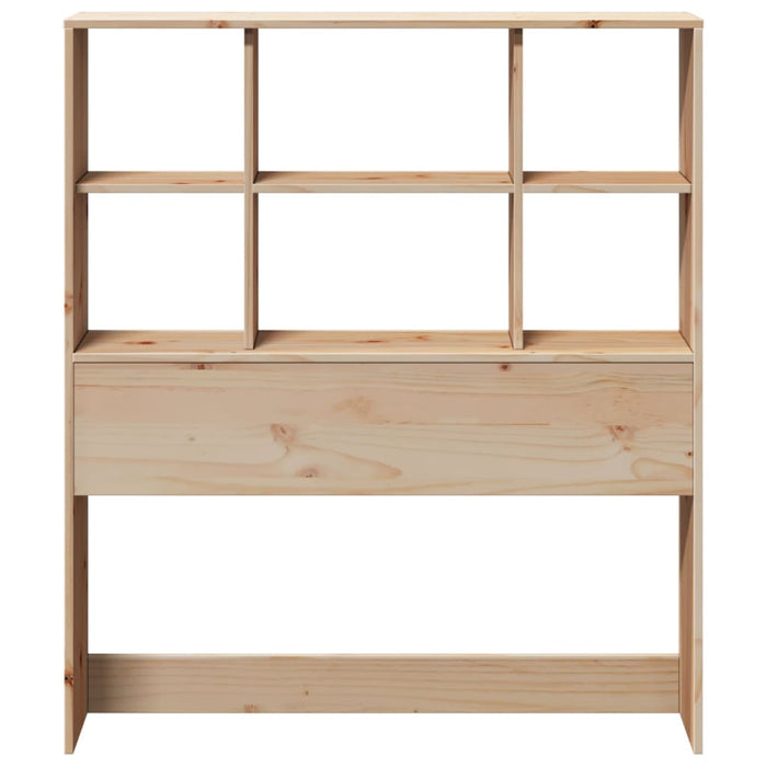 Headboard with Storage 75 cm Solid Wood Pine