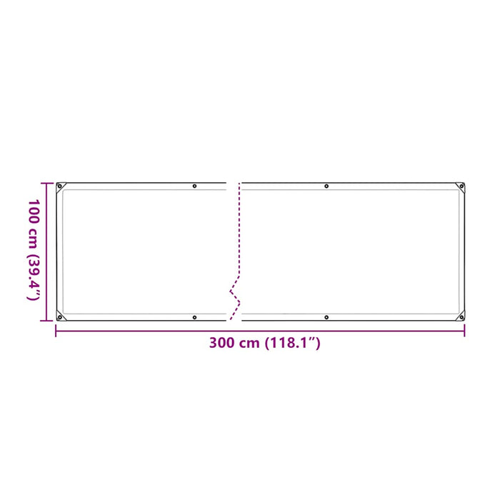 Plant Cover with Eyelets 1x3 m Polyethylene