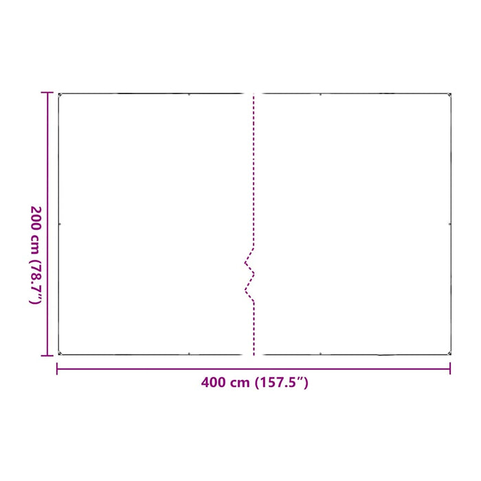 Plant Cover with Eyelets 2x4 m Polyethylene