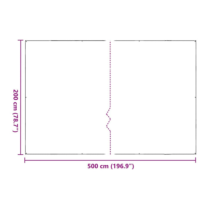 Plant Cover with Eyelets 2x5 m Polyethylene