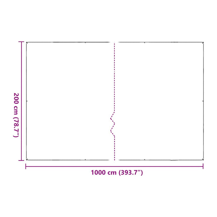 Plant Cover with Eyelets 2x10 m Polyethylene