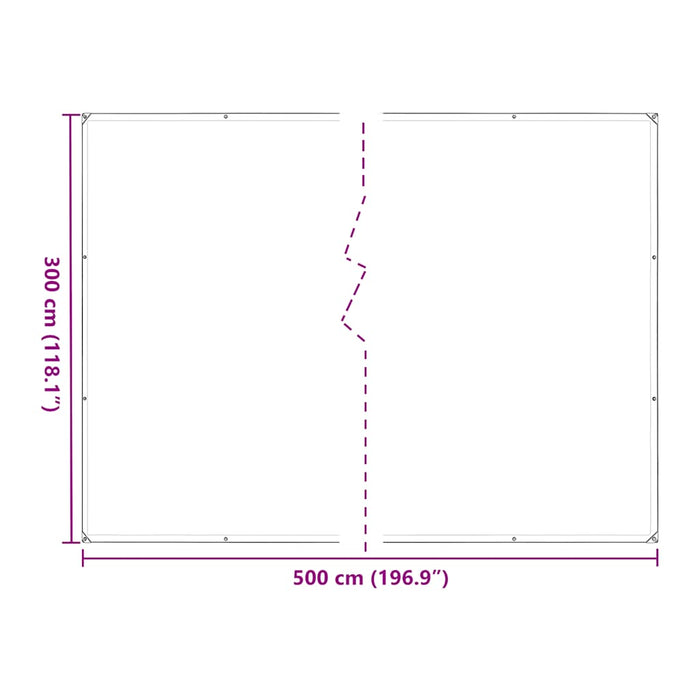 Plant Cover with Eyelets 3x5 m Polyethylene