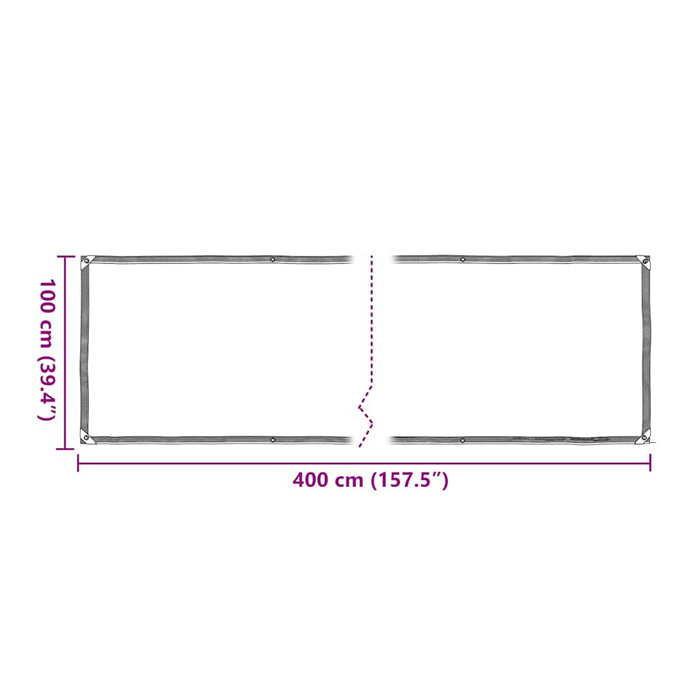 Plant Cover with Eyelets 1x4 m Polyethylene