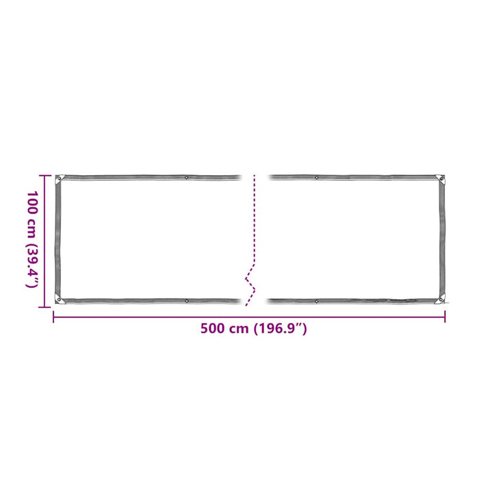 Plant Cover with Eyelets 1x5 m Polyethylene