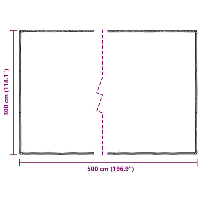 Plant Cover with Eyelets 3x5 m Polyethylene