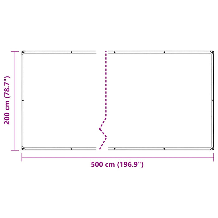 Plant Cover with Eyelets 2x5 m PVC