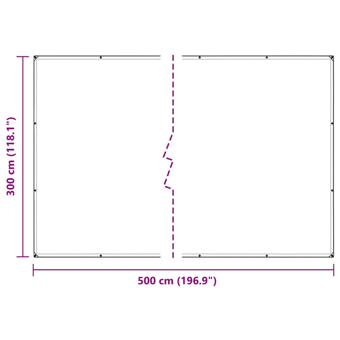 Plant Cover with Eyelets 3x5 m PVC