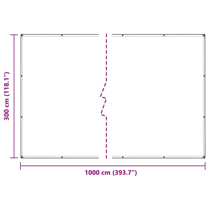 Plant Cover with Eyelets 3x10 m PVC