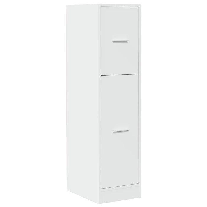 Apothecary Cabinet White 30x41x118 cm Engineered Wood