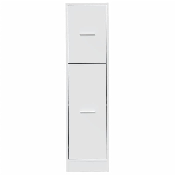 Apothecary Cabinet White 30x41x118 cm Engineered Wood