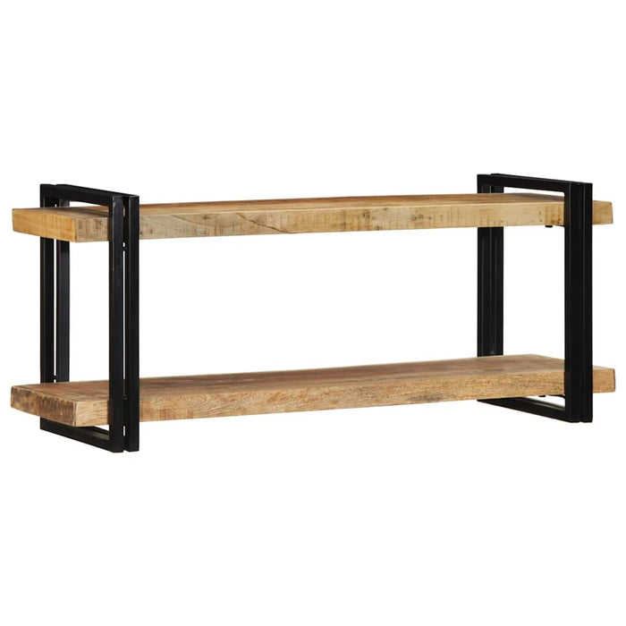 Wall Shelf 110x33x45 cm Solid Rough Wood Mango