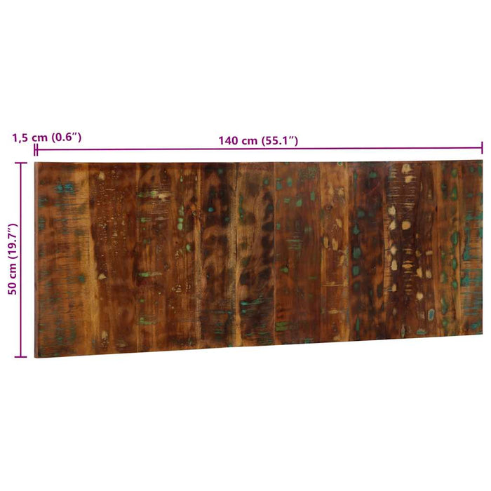 Headboard Multicolour 140 cm Solid Wood Reclaimed