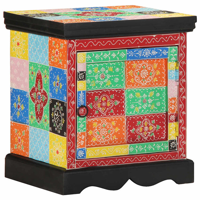 Bedside Cabinet Multicolour 40x35x45 cm Solid Wood Mango