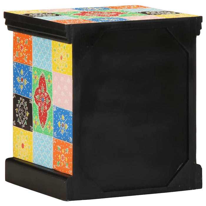 Bedside Cabinet Multicolour 40x35x45 cm Solid Wood Mango