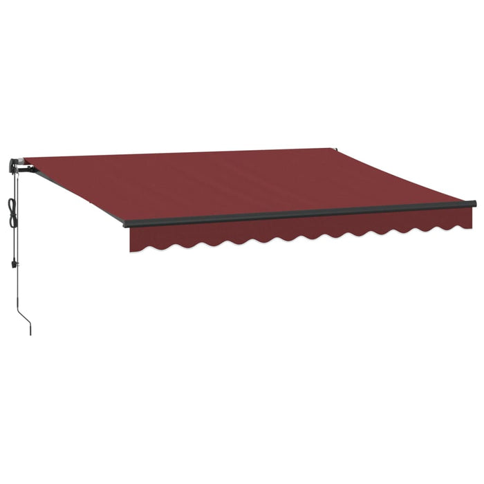 Automatic Retractable Awning Burgundy 350x250 cm