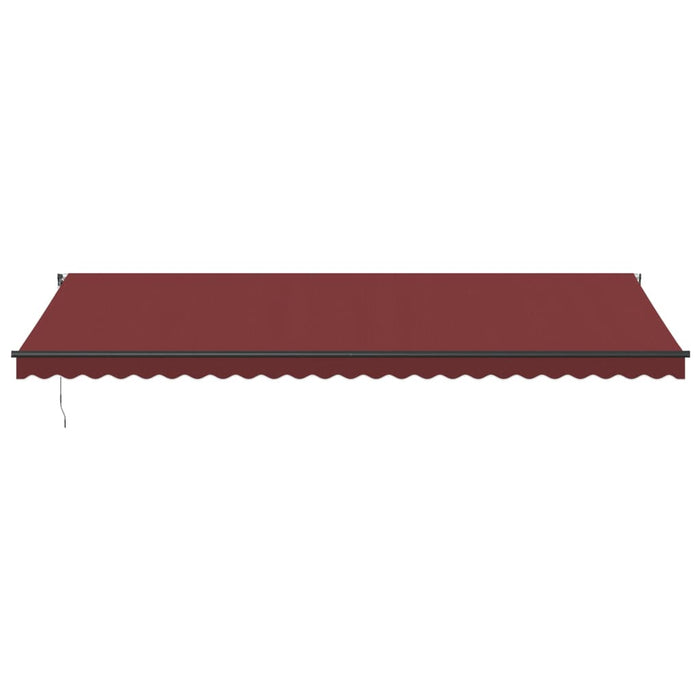 Automatic Retractable Awning Burgundy 600x300 cm