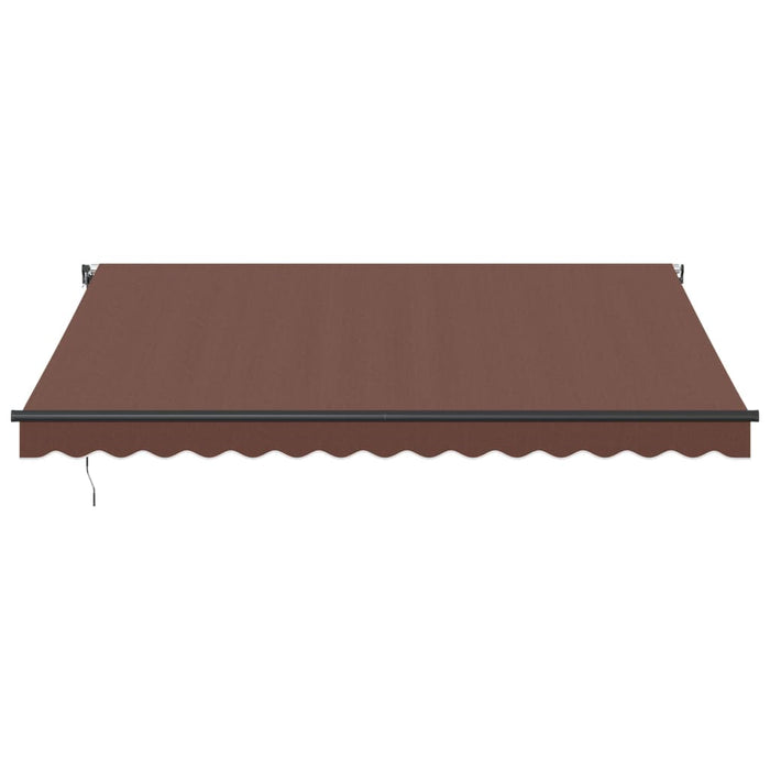 Automatic Retractable Awning Brown 400x300 cm