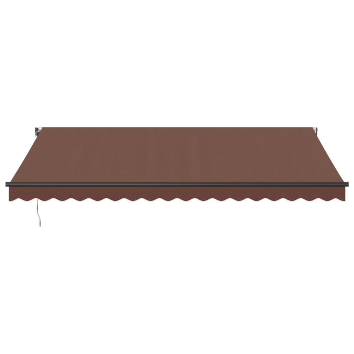 Automatic Retractable Awning Brown 450x300 cm