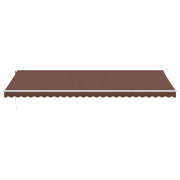 Automatic Retractable Awning Brown 600x300 cm