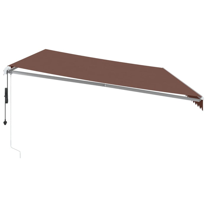 Automatic Retractable Awning Brown 600x300 cm