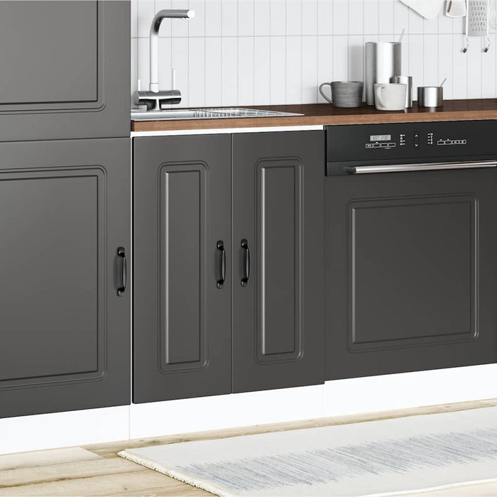 Тумба под раковину Kalmar Black 60x46x81,5 см Инженерное дерево