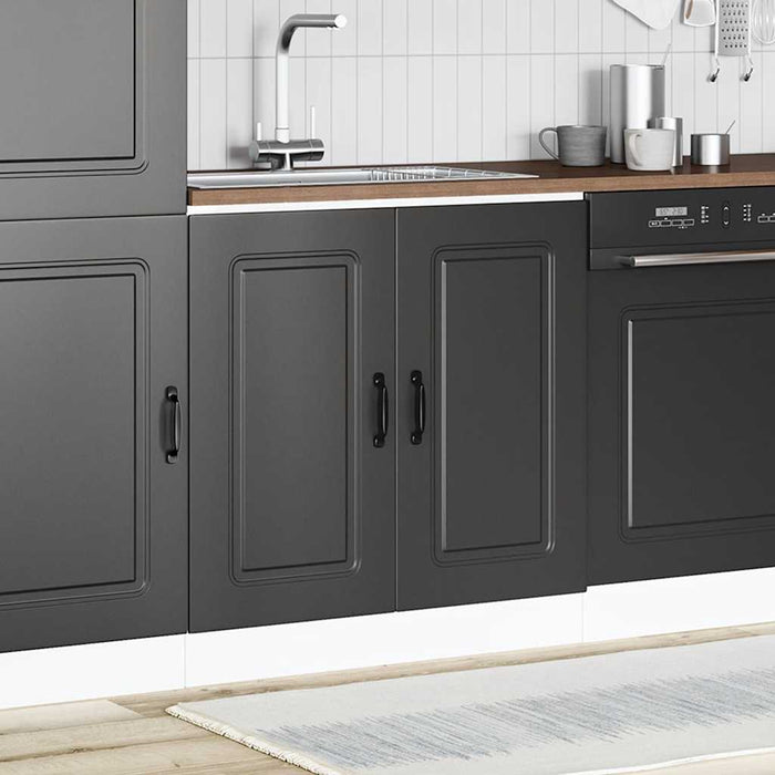 Тумба под раковину Kalmar Black 80x46x81,5 см Инженерное дерево