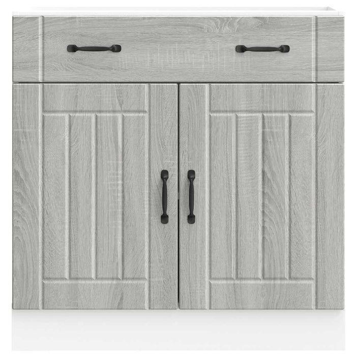 Кухненски долен шкаф Lucca Grey Sonoma Engineered Wood