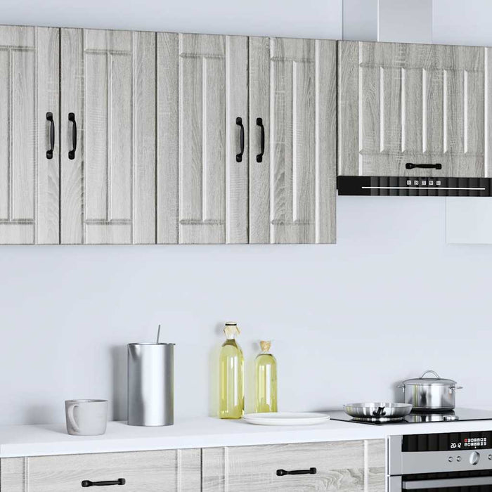 Kitchen Wall Cabinet Lucca Grey Sonoma Engineered Wood