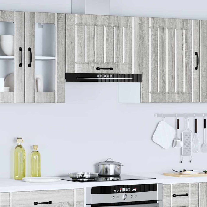 Kitchen Wall Cabinet Lucca Grey Sonoma Engineered Wood