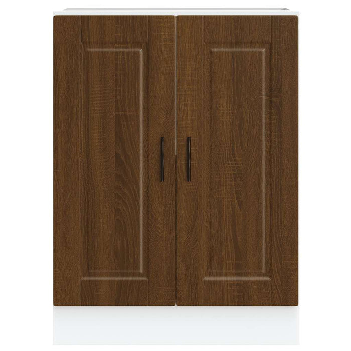 Kitchen Base Cabinet Porto Brown Oak Engineered Wood