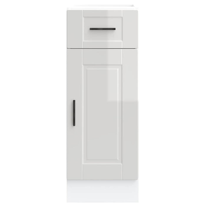 Kitchen Base Cabinet Porto High Gloss White Engineered Wood