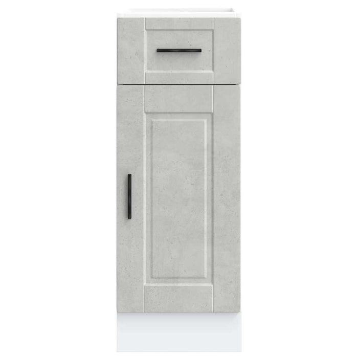 Kitchen Base Cabinet Porto Concrete Grey Engineered Wood