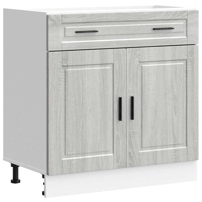 Kitchen Base Cabinet Porto Grey Sonoma Engineered Wood