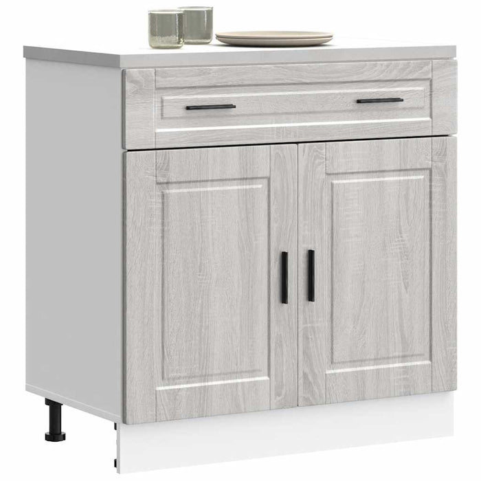 Kitchen Base Cabinet Porto Grey Sonoma Engineered Wood