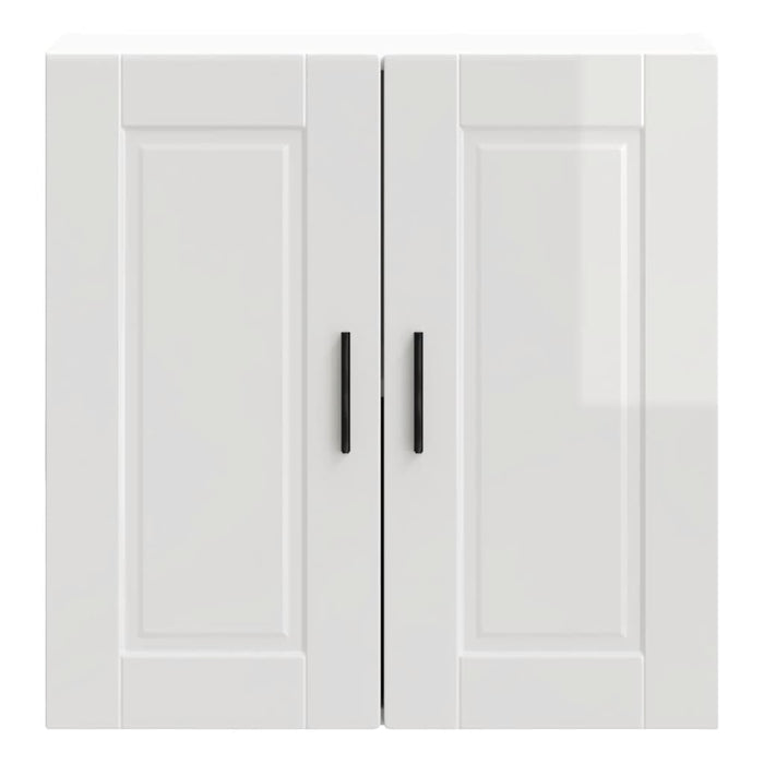 Kitchen Wall Cabinet Porto High Gloss White Engineered Wood