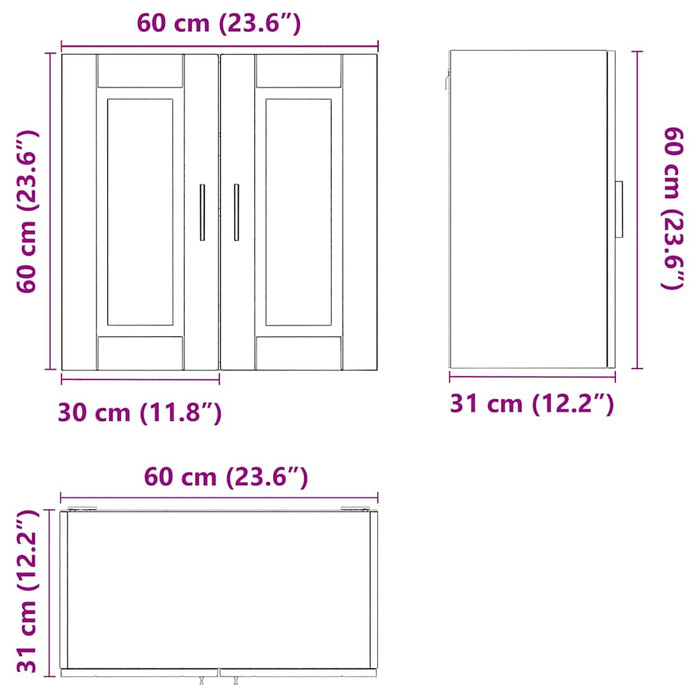 Кухонный шкаф-стенка Porto Old Wood Engineered Wood