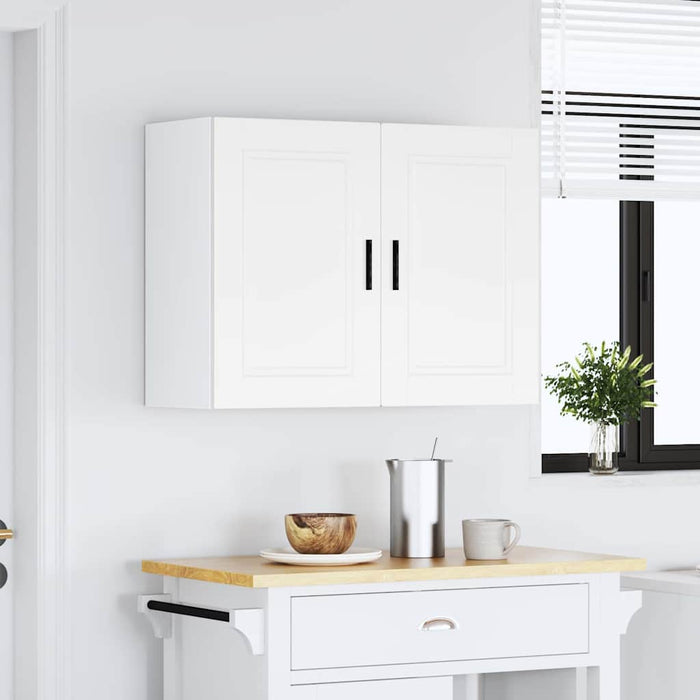 Kitchen Wall Cabinet Porto White Engineered Wood