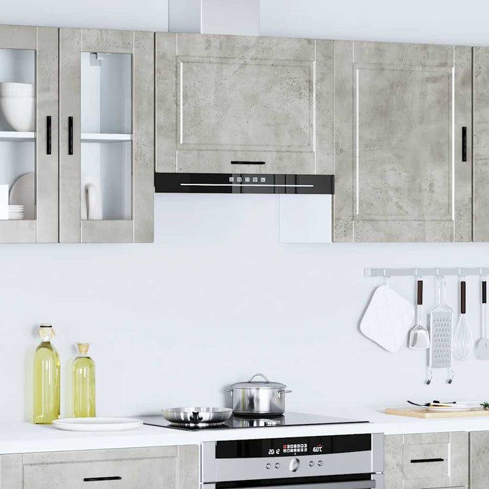 Kitchen Wall Cabinet Porto Concrete Grey Engineered Wood