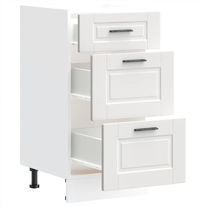 Kitchen Base Cabinet Porto White Engineered Wood