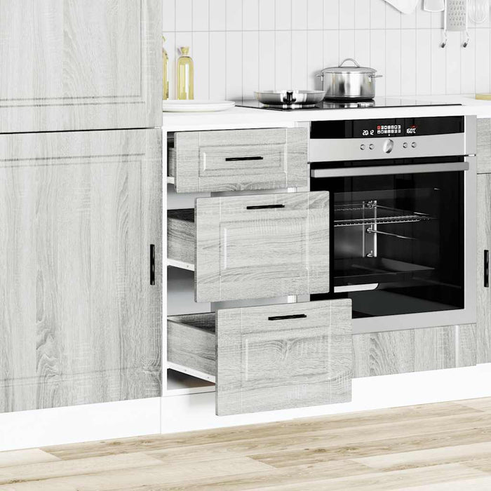 Kitchen Base Cabinet Porto Grey Sonoma Engineered Wood